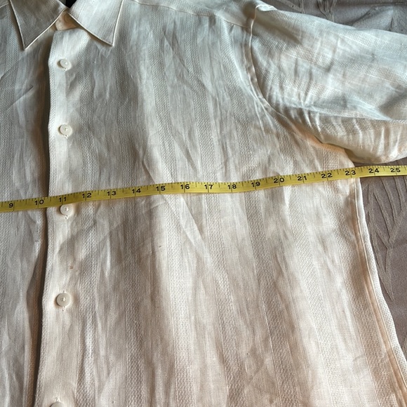 Claiborne mens shirt linen shirt - Picture 3 of 6